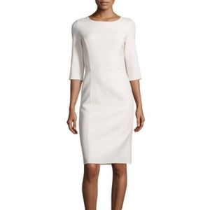 White Banana Republic 3/4 Sleeve Sheath Dress